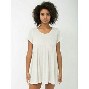 American Apparel Cream/Oatmeal Babydoll  Dress